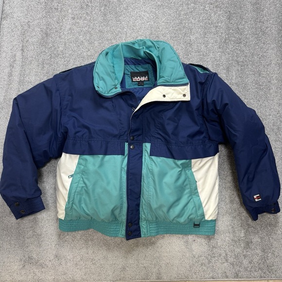 Inside Edge Other - Vintage 80's 90's Mens Large Ski Jacket Down Filled Coat Inside Edge Blue Teal
